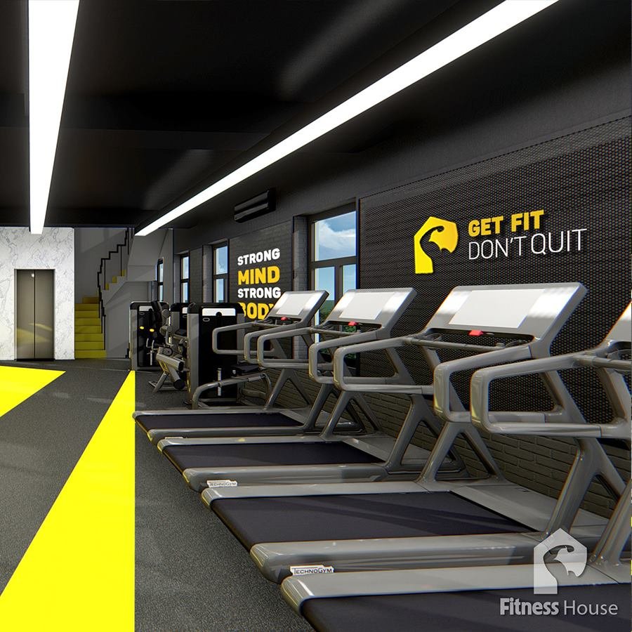 Hình ảnh 3D đồ họa vi tính cho phòng tập gym
