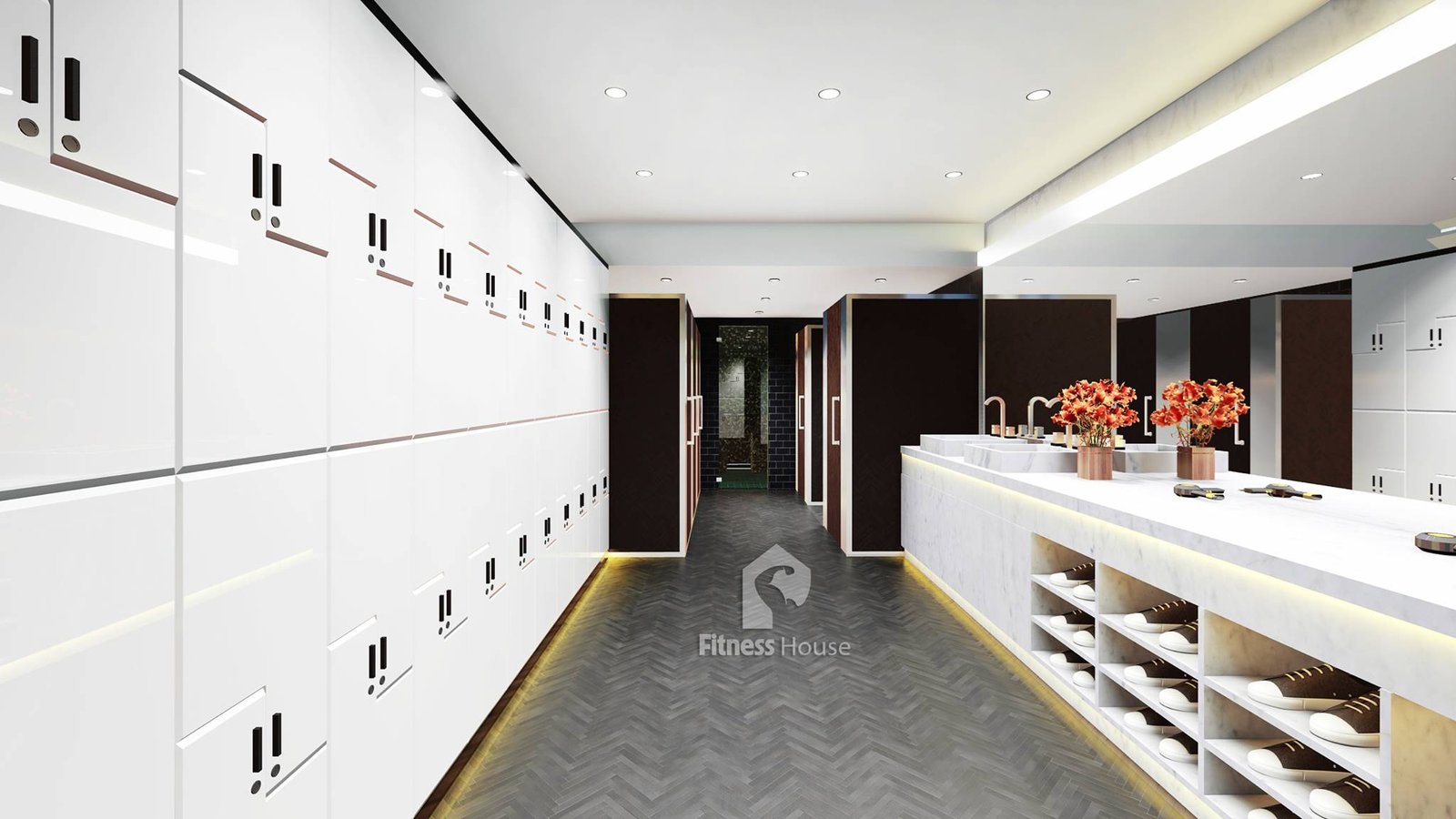 Thiết kế bản vẽ 3D cho phòng tập gym