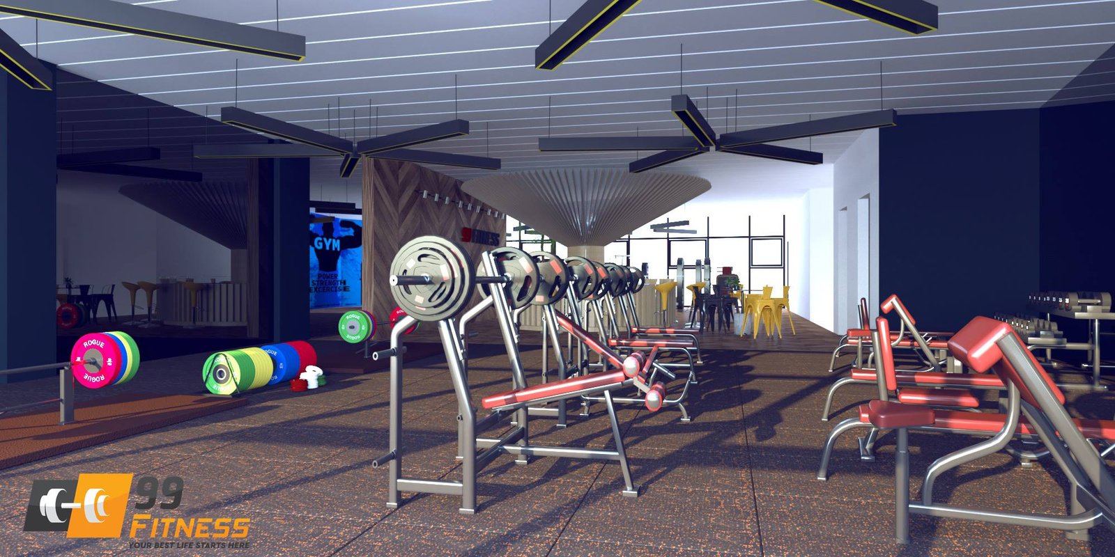 Thiết kế 3D setup mở phòng tập gym