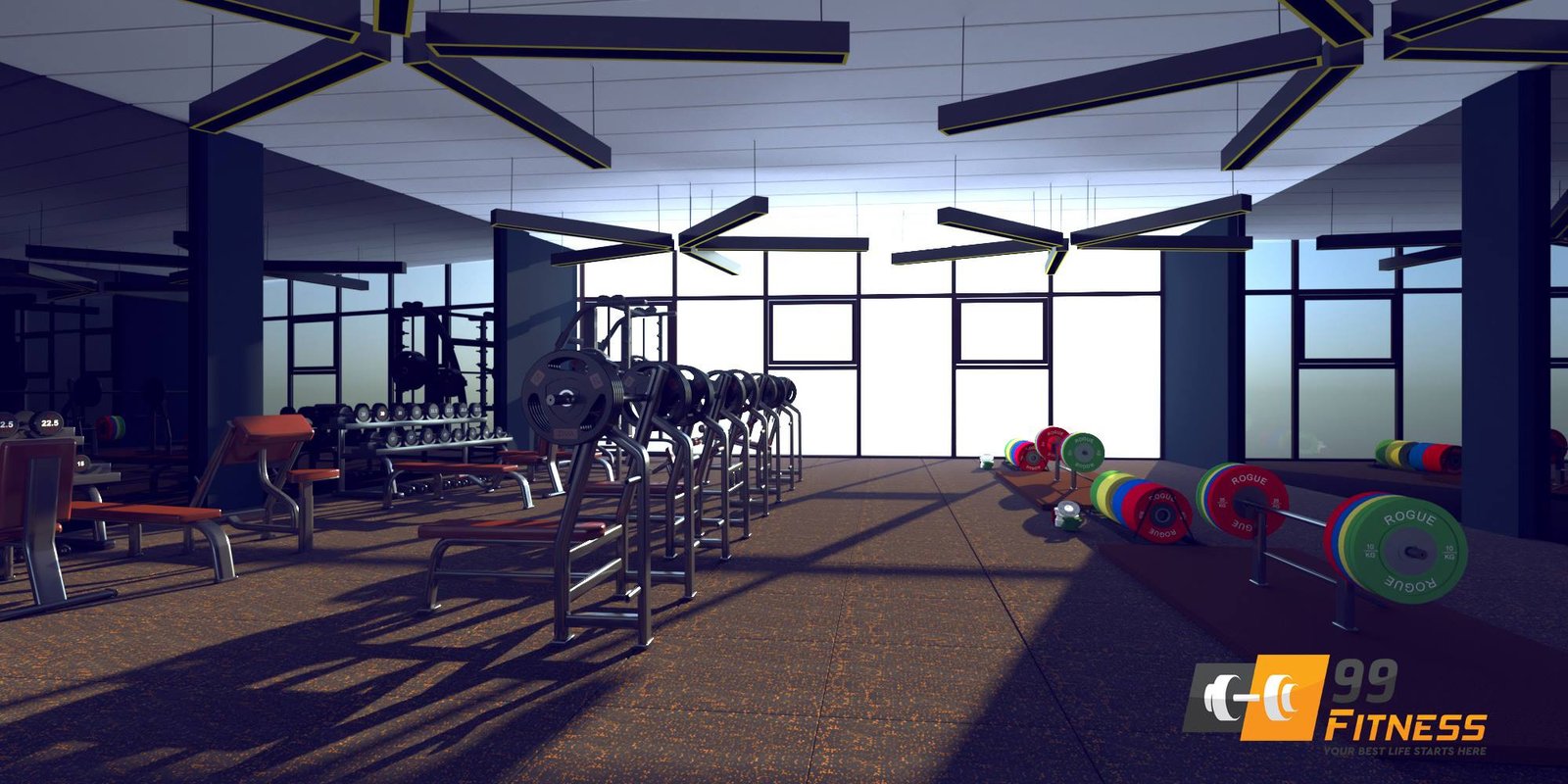 Thiết kế 3D setup mở phòng tập gym