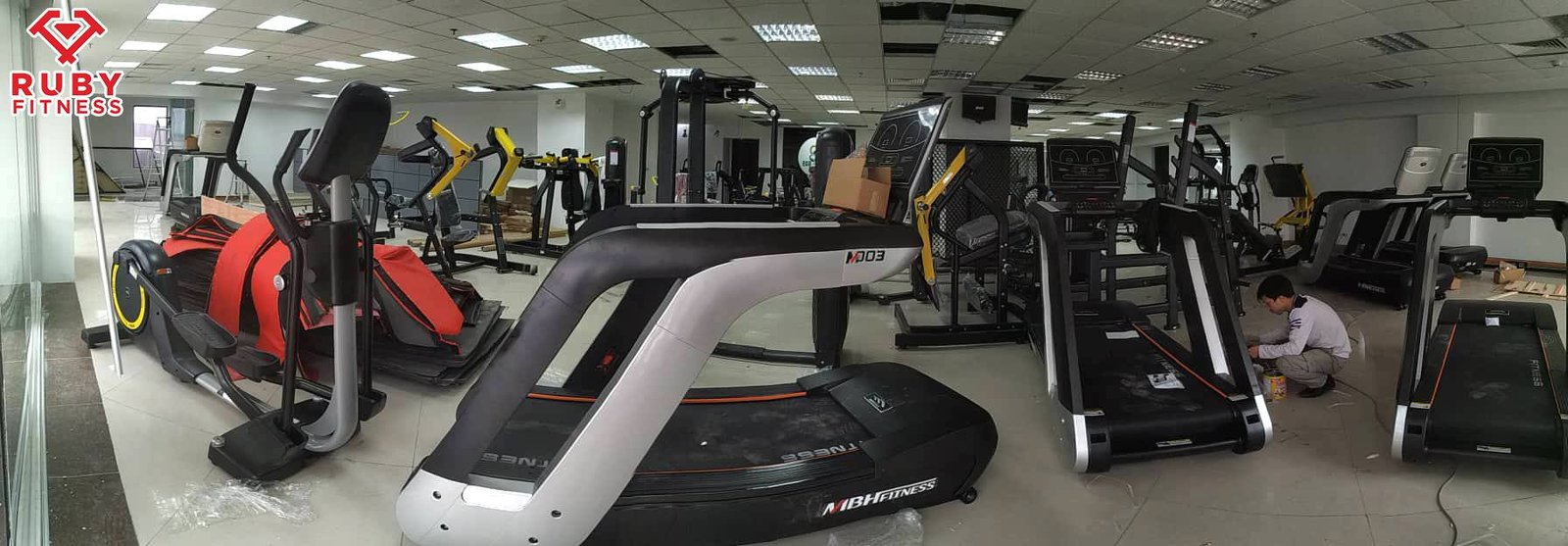 quy trình lắp đặt thiết bị phòng gym