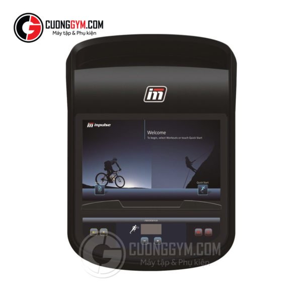 Bảng điều khiển màn hình cảm ứng trên xe đạp tập thể lực có tựa lưng cao cấp Impulse RR900