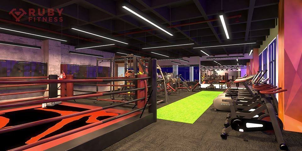 Các góc ảnh 3D minh họa phòng tập gym
