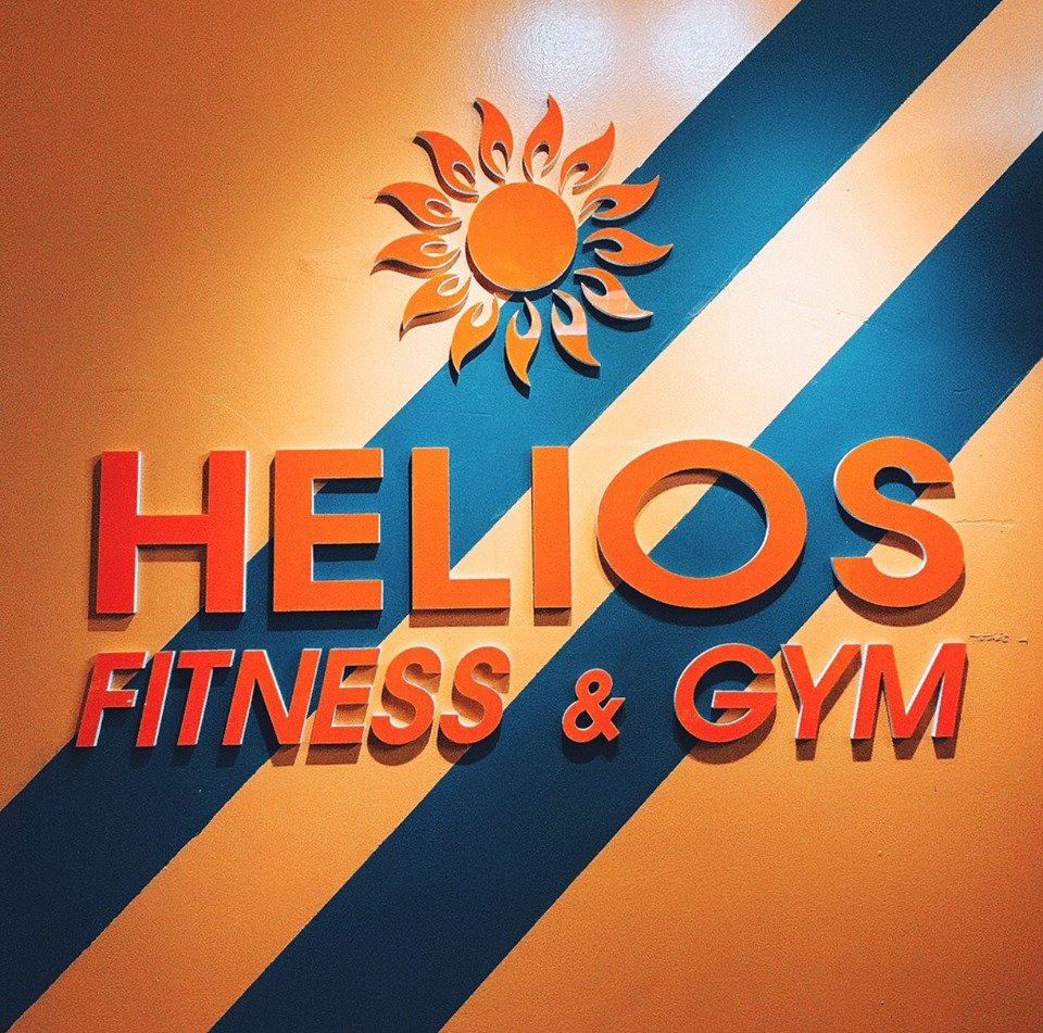 logo phòng tập helios gym fitness