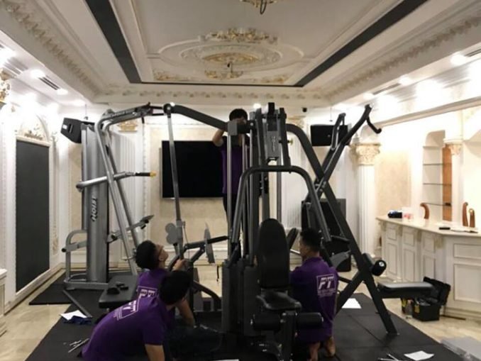 setup phòng tập tại nhà home gym gia đình